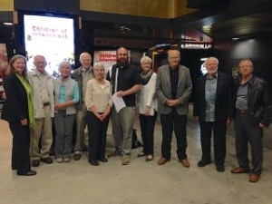 a group of attendees at documentary screening