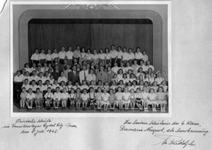 a school portrait, with students and teachers