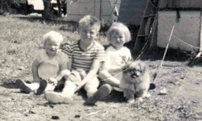 Werner Ahrens' three children