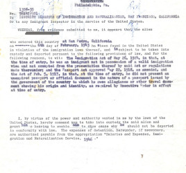 Arrest Warrant, 2 February 1947