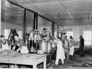 kitchen staff, Ft. Lincoln, North Dakota