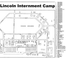 Map of Ft. Lincoln, circa 1944
