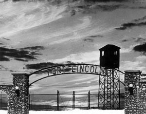 Ft. Lincoln Gate and Guard Tower at Sunset John Christgau Collection
