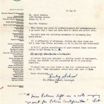 Schmitz letter, 1