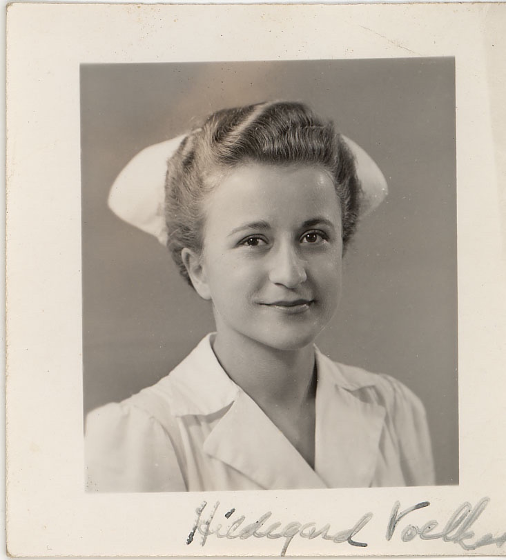 woman with nursing cap