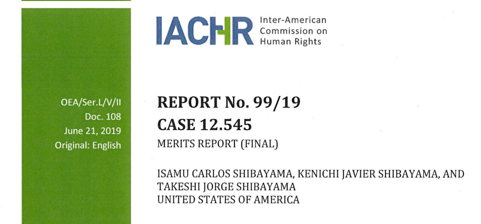 IACHR report cover