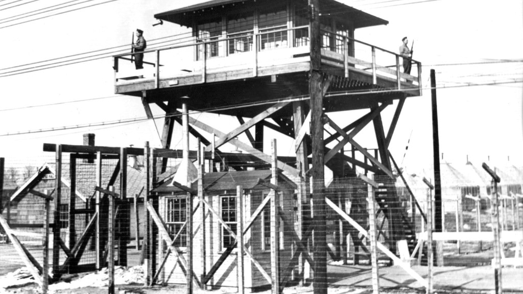 guard tower at internment camp